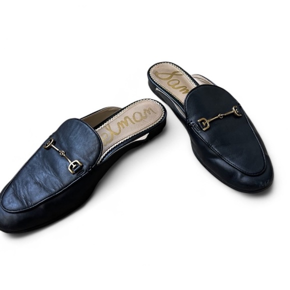 Sam Edelman Classic Black Leather Loafers - Picture 5 of 8